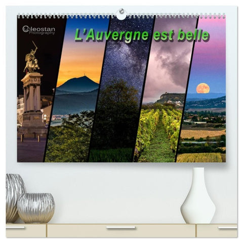 L'Auvergne est belle  (Calendrier mural 2026 DIN A2 vertical) calendrier de bureau
