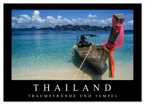 Thailand - Traumstrände und Tempel (Wandkalender 2026 DIN A3 quer), CALVENDO Monatskalender