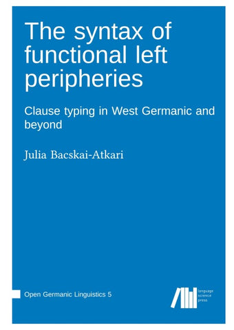 The syntax of functional left peripheries