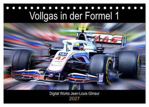 Vollgas in der Formel 1 (Tischkalender 2027 DIN A5 quer), CALVENDO Monatskalender