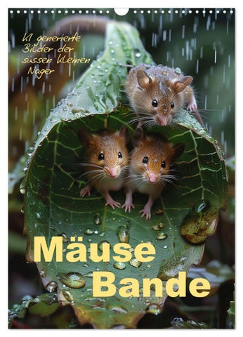 Mäusebande (Wandkalender 2027 DIN A3 hoch), CALVENDO Monatskalender