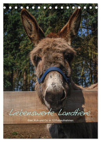 Liebenswerte Landtiere (Tischkalender 2027 DIN A5 hoch), CALVENDO Monatskalender