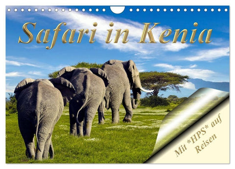 Safari in Kenia (Wandkalender 2027 DIN A4 quer), CALVENDO Monatskalender