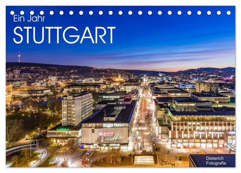 Ein Jahr STUTTGART (Tischkalender 2027 DIN A5 quer), CALVENDO Monatskalender