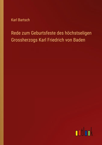 Rede zum Geburtsfeste des höchstseligen Grossherzogs Karl Friedrich von Baden