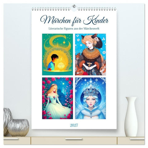 Märchen für Kinder (hochwertiger Premium Wandkalender 2027 DIN A2 hoch), Kunstdruck in Hochglanz