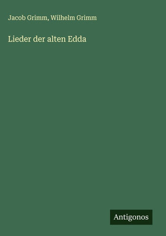 Lieder der alten Edda