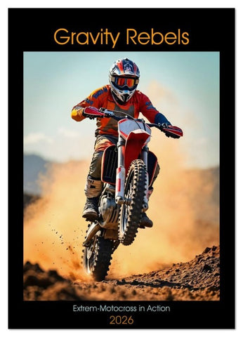 Gravity Rebels - Extrem-Motocross in Action (Wandkalender 2026 DIN A4 hoch), CALVENDO Monatskalender