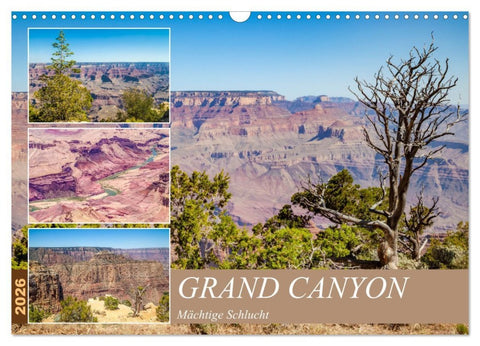 GRAND CANYON Mächtige Schlucht (Wandkalender 2026 DIN A3 quer), CALVENDO Monatskalender