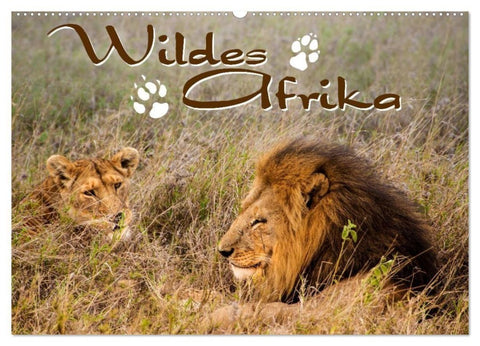 Wildes Afrika (Wandkalender 2027 DIN A2 quer), CALVENDO Monatskalender