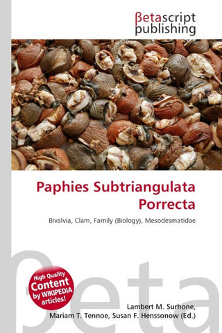 Paphies Subtriangulata Porrecta