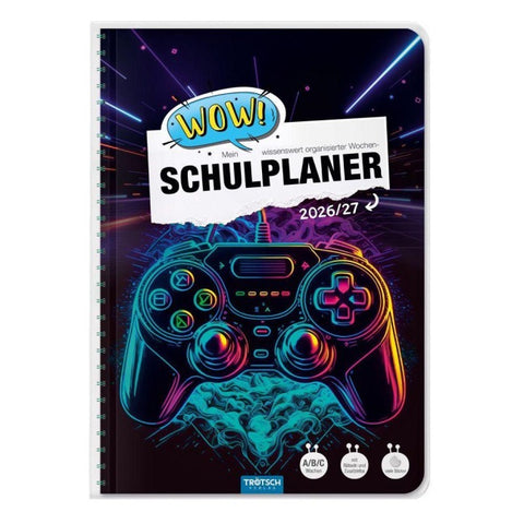 TRÖTSCH - Schulplaner WOW Gaming 26/27