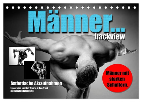 Männer... backview (Tischkalender 2027 DIN A5 quer), CALVENDO Monatskalender