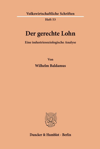 Der gerechte Lohn.