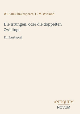 Die Irrungen, oder die doppelten Zwillinge