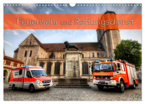 Feuerwehr und Rettungsdienst (Wandkalender 2026 DIN A3 quer), CALVENDO Monatskalender
