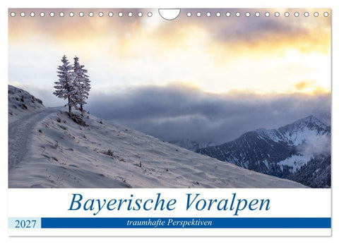 Bayerische Voralpen - traumhafte Perspektiven (Wandkalender 2027 DIN A4 quer), CALVENDO Monatskalender