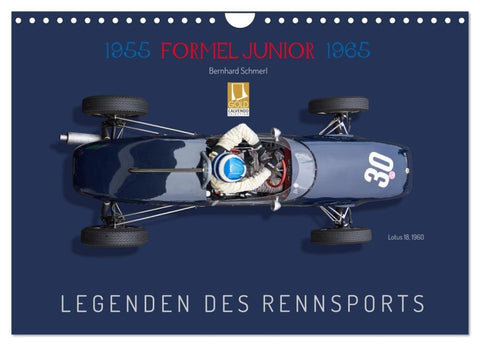 Legenden des Rennsports - Formel Junior 1955-1965 (Wandkalender 2027 DIN A4 quer), CALVENDO Monatskalender
