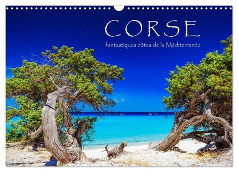 Corse - fantastiques côtes de la Méditerranée (Calendrier mural 2027 DIN A3 vertical), CALVENDO calendrier mensuel
