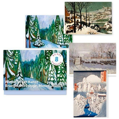 Winter in der Kunst – Acht Kunst-Klappkarten