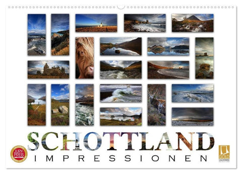 Schottland Impressionen (Wandkalender 2027 DIN A2 quer), CALVENDO Monatskalender