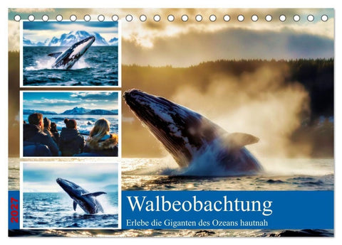 Whale Watching (Tischkalender 2027 DIN A5 quer), CALVENDO Monatskalender