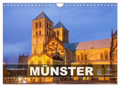 Lebenswertes Münster (Wandkalender 2027 DIN A4 quer), CALVENDO Monatskalender