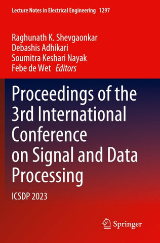 Proceedings of the 3rd International Conference on Signal and Data Processing