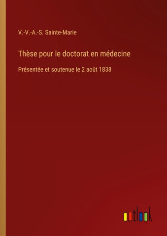Thèse pour le doctorat en médecine