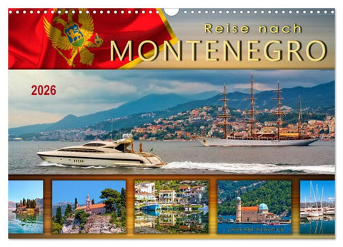Reise nach Montenegro (Wandkalender 2026 DIN A3 quer), CALVENDO Monatskalender