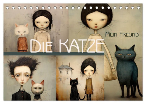 Die Katze - mein Freund (Tischkalender 2027 DIN A5 quer), CALVENDO Monatskalender