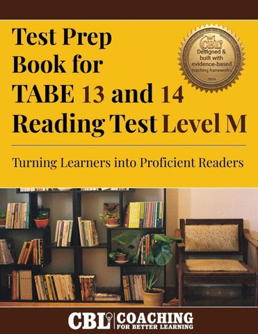 Test Prep Book for  TABE 13 and 14 Reading Test Level M