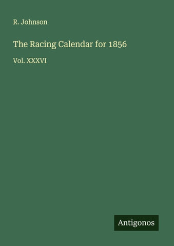 The Racing Calendar for 1856