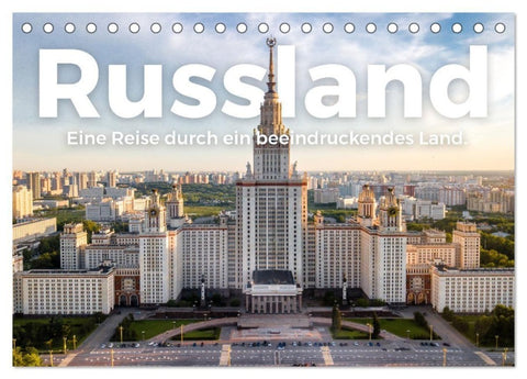 Russland - Eine Reise durch ein beeindruckendes Land. (Tischkalender 2027 DIN A5 quer), CALVENDO Monatskalender