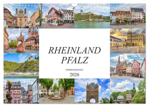 Rheinland Pfalz Impressionen (Wandkalender 2026 DIN A3 quer), CALVENDO Monatskalender