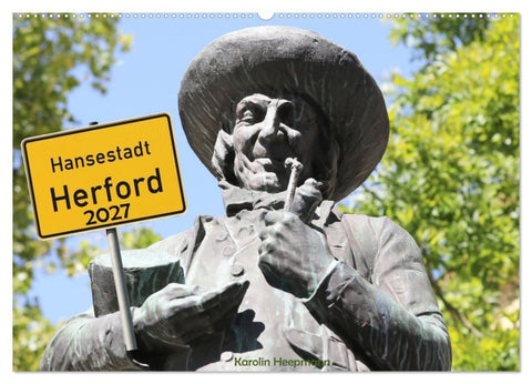 Hansestadt Herford (Wandkalender 2027 DIN A2 quer), CALVENDO Monatskalender