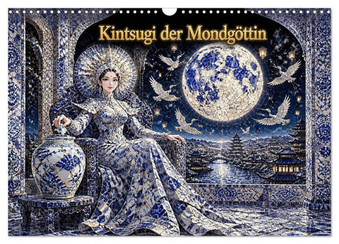 Kintsugi der Mondgöttin (Wandkalender 2027 DIN A3 quer), CALVENDO Monatskalender