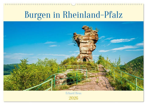 Burgen in Rheinland-Pfalz (Wandkalender 2026 DIN A2 quer), CALVENDO Monatskalender