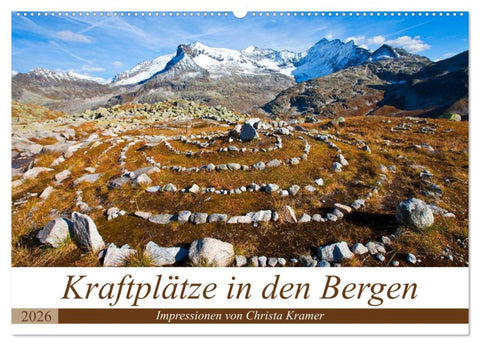 Kraftplätze in den Bergen (Wandkalender 2026 DIN A2 quer), CALVENDO Monatskalender