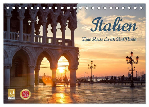 Italien - Eine Reise durch Bel Paese (Tischkalender 2026 DIN A5 quer), CALVENDO Monatskalender