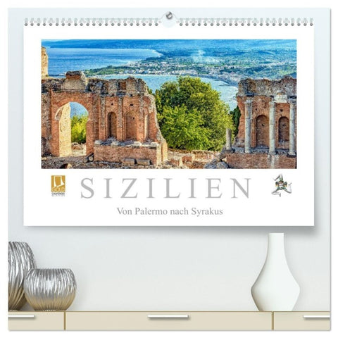 Sizilien - Von Palermo nach Syrakus (hochwertiger Premium Wandkalender 2027 DIN A2 quer), Kunstdruck in Hochglanz