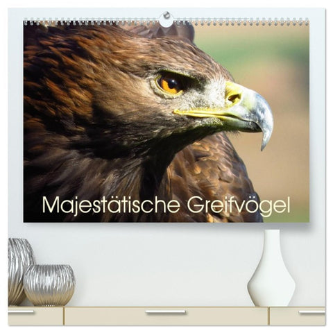Majestätische Greifvögel (hochwertiger Premium Wandkalender 2026 DIN A2 quer), Kunstdruck in Hochglanz