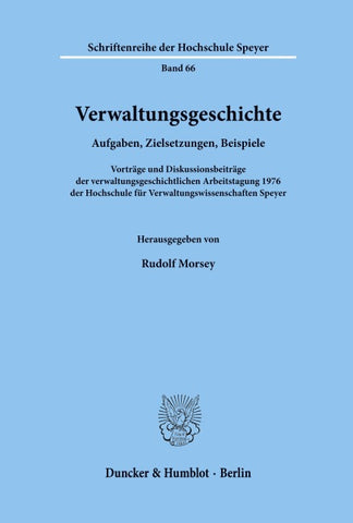 Verwaltungsgeschichte.