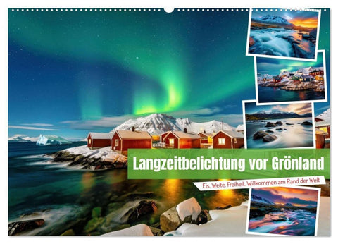 Langzeitbelichtung vor Grönland (Wandkalender 2027 DIN A2 quer), CALVENDO Monatskalender