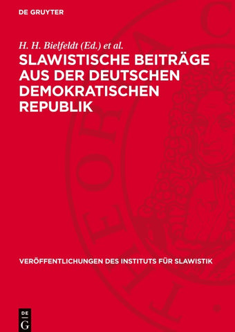 Slawistische Beiträge aus der Deutschen Demokratischen Republik
