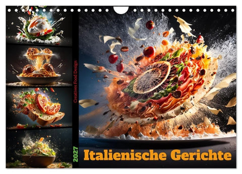 Italienische Gerichte (Wandkalender 2027 DIN A4 quer), CALVENDO Monatskalender