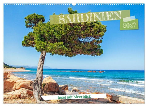 Sardinien Insel mit Meerblick (Wandkalender 2027 DIN A2 quer), CALVENDO Monatskalender