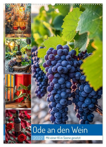 Ode an den Wein (Wandkalender 2027 DIN A2 hoch), CALVENDO Monatskalender