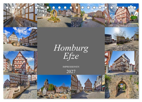 Homburg Efze Impressionen (Tischkalender 2027 DIN A5 quer), CALVENDO Monatskalender