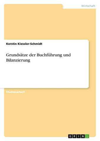 Grundsätze der Buchführung und Bilanzierung
